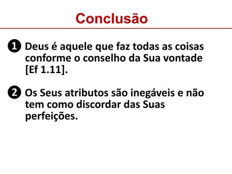 Lição 2 Conhecendo os Atributos de Deus PPT