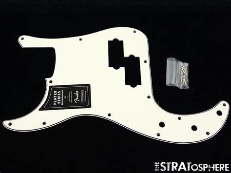 LEFTY Fender Player Precision P Bass PICKGUARD Parchment 3 Reverb