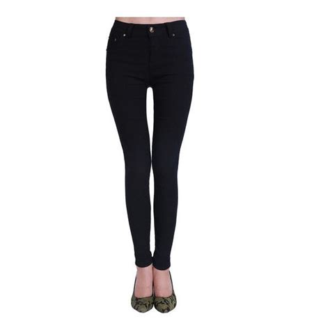 Sheinsheinside Black Slim Pockets Denim Pant Denim Pant Black Pants