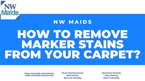 NW Maids House Cleaning Service How To Remove Marker Stains From Your