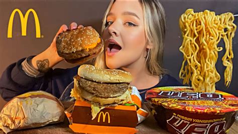 BIG MAC E CHEDDAR MC MELT MCDONALDS MUKBANG BRASIL CAMILE ASMR YouTube