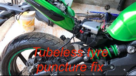 Diy Fix Tubeless Tyre Puncture Ninja Youtube