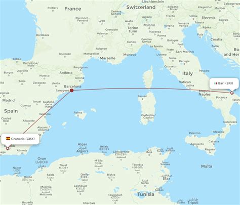 All Flight Routes From Granada To Bari GRX To BRI Flight Routes