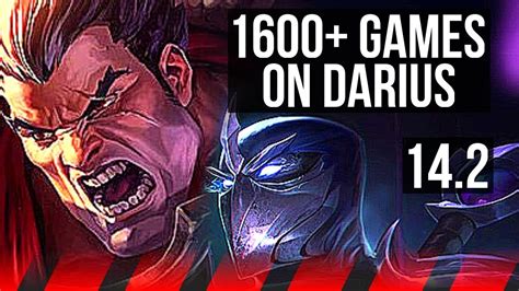 Darius Vs Shen Top 1600 Games Na Master 142 Youtube