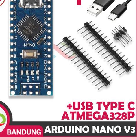 Jual Arduino Nano V Atmega P Type C Plus Kabel Ch Hq Ic