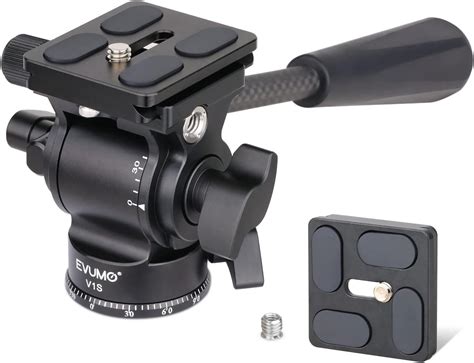 Amazon Evumo V S Mini Fluid Head For Camera Tripod Monopod