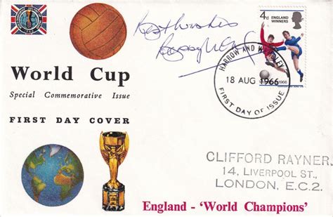 Bid Now: Bobby Moore 1966 World Cup Winning Captain Signed FDC. Good ...