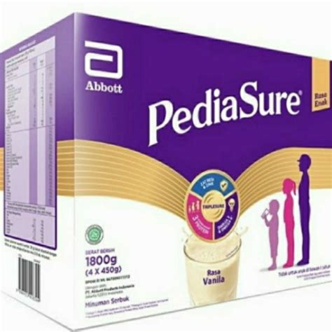 Jual Pediasure Triplesure Vanila 1800 Gram Vanilla 1800g 4 X 450