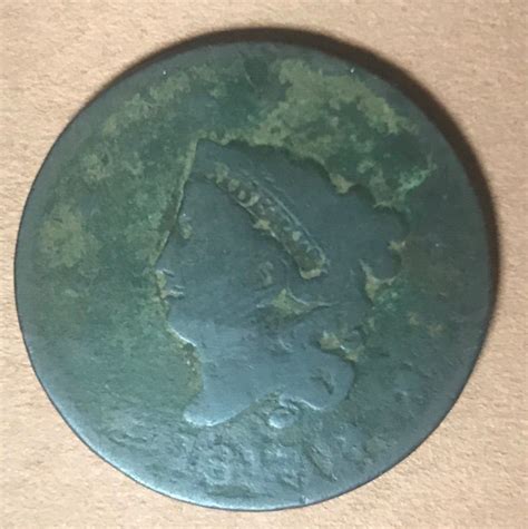 1817 Us Coronet Head Large One Cent Coin Ebay