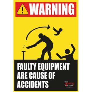 Construction Safety Do Not Use Faulty Equipment Thesafetyposters