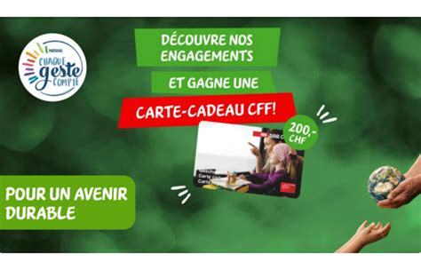 Concours Gagnez L Une Des 20 Cartes Cadeaux CFF D Une Valeur De CHF