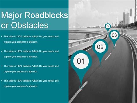 Major Roadblocks Or Obstacles Template Ppt Powerpoint Presentation