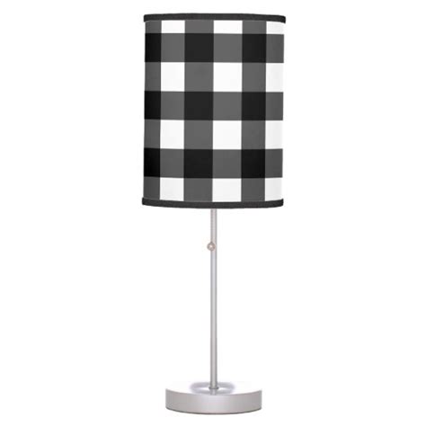 Black And White Buffalo Check Table Lamp