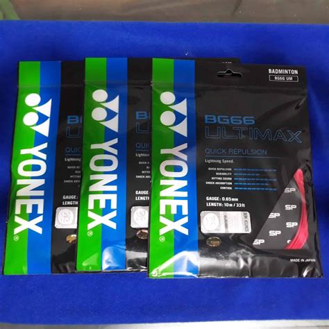 Yonex BG 66 ULTIMAX SP 0RI SENAR Racket SENAR Shopee Philippines