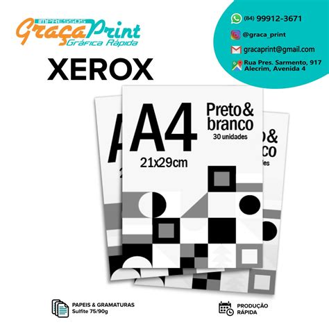 Xerox Preto E Branco