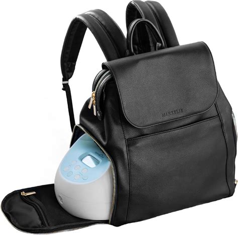 Amazon Marzelie Vegan Leather Breast Pump Bag With Prep Mat