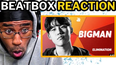 Bigman Grand Beatbox Showcase Battle 2018 Elimination Reaction