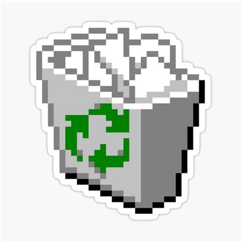 Windows Recycle Bin Sticker For Sale By Dankashire Redbubble