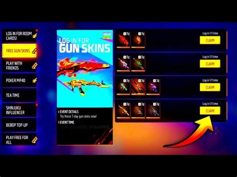 Free Gun Skin Event Me Permanent Gun Skin Kaise Milega Free M