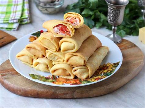 Блинчики с ветчиной и сыром — рецепт с фото пошагово. Как приготовить ...