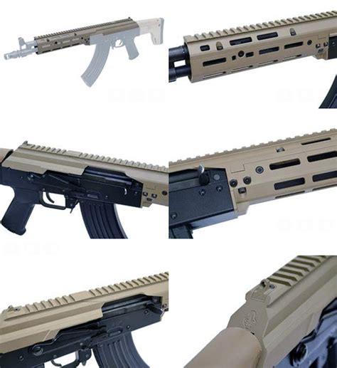 Licensed Sag Ptd Ak Mk Ver Top Rail Chassis Kit For Tokyo Marui Akm