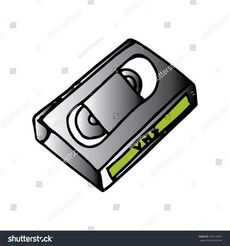 Cartoon Vhs Tape Stock Vector (Royalty Free) 720219874 | Shutterstock