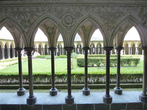 Picture France Mont St Michel Mont St Michel Abbey Cloister 2010-04 9 ...