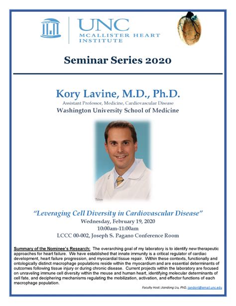 MHI Seminar Series Kory Lavine M D Ph D Leveraging Cell