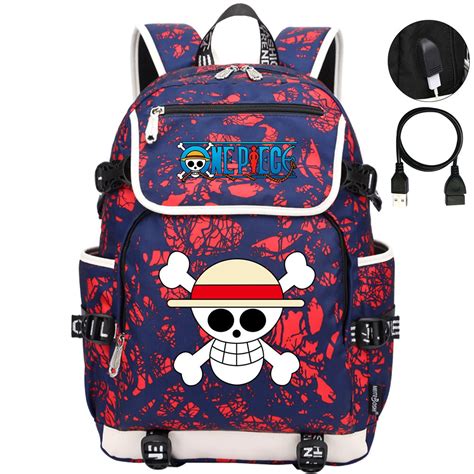 Cartoon One Piece Classic Backpack Student School Bookbag