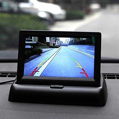 4 3 Inch HD Foldable Screen Car Rear View Monitor Reversing LCD TFT