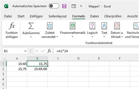 Dezimalzeit In Excel In Echte Stunden Und Minuten Mit Excel Umrechnen