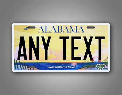 Personalized Alabama Travel Novelty License Plate – SignsAndTagsOnline