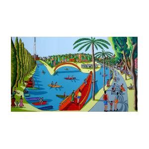 Hyarcon Park And Gardens Naive Art Paintings Folk Artworks Painter Naif