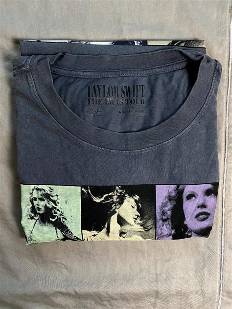 Taylor Swift The Eras Tour Official Merch Mineral Wash Gray T Shirt