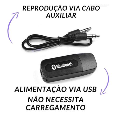 Adaptador Receptor Bluetooth Usb Musica P Chamada Som Carro