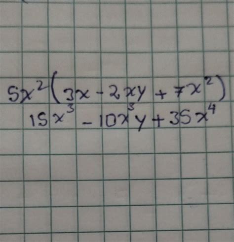 5x² 3x 2xy 7x² Brainly Lat