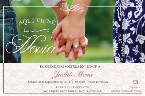 Invitacion Para Despedida De Soltera Ideas Aqui Viene La Novia Bridal