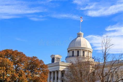 Alabama State Capitol Building Southeast Facade Editorial Stock Image - Image of blue, state ...