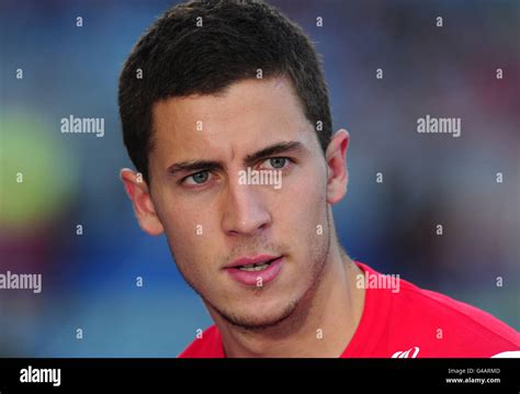 Lilles Eden Hazard Is Interviewed After The Game Hi Res Stock