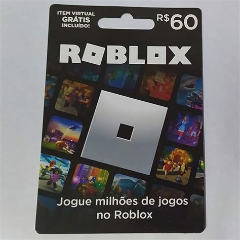 Cartão Presente Roblox R 60 Reais Amazon br