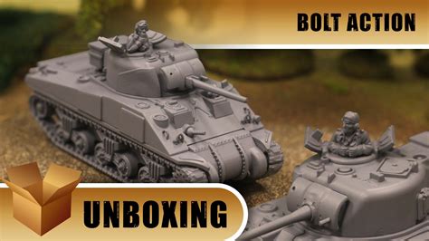 Unboxing Bolt Action Sherman Tank Troop OnTableTop Home Of