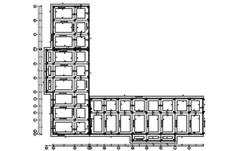 Layout Plan Coffrage Foundation And Section Design In AutoCAD 2D