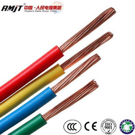 Copper Conductor PVC Insulated BV BVV RV Rvv Electrical Kable Wire