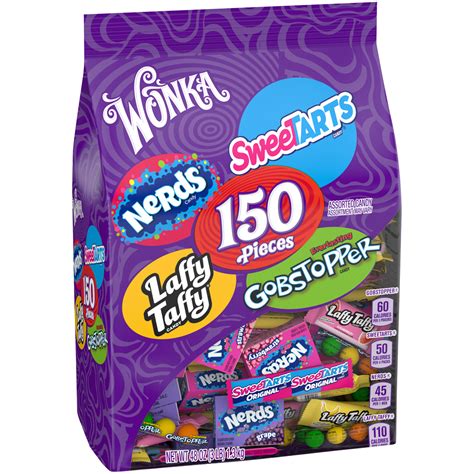 Sweetarts Nerds Laffy Taffy Gobstoppers Assorted Candy Bag 48 Oz