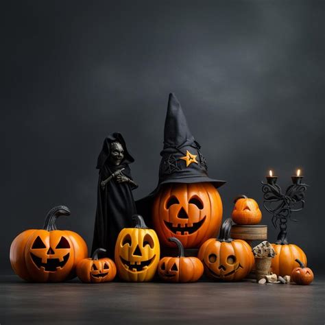 Premium AI Image | Halloween Pumpkin Carving Background