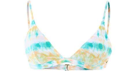 Rip Curl Summer Palm Fixed Tri Bikini Top Honey Compare Prices Klarna US
