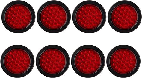 Amazon Pcs Inch Round Led Trailer Tail Lights Led Waterproof