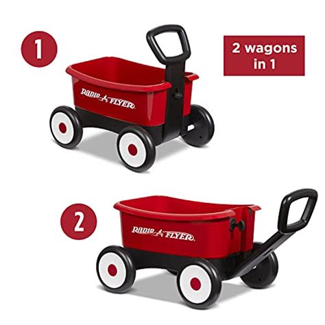 Radio Flyer Push And Pull Walker Wagon 2 In 1 Wagon Ages 1 4 Red Walker Toy Pricepulse