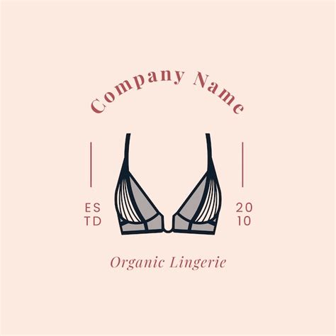 Free Vector Flat Design Lingerie Logo Template