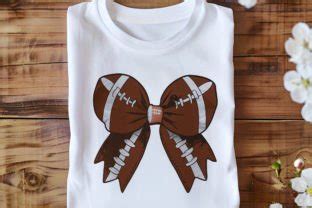 Retro Football Bow Png Fall Coquette Graphic By DeeNaenon Creative